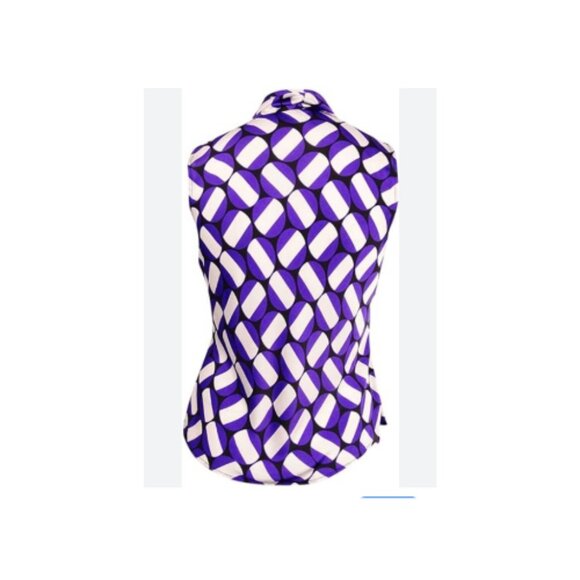 Nine West Women's Necktie Printed Top - Picture 2 of 3